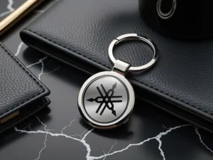 Yamaha Custom Keychains Photo Domed Metal Finish